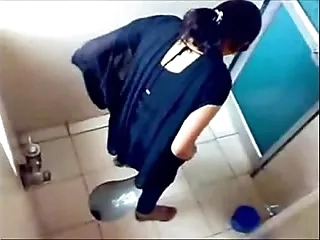 3 College Girls Pissin back Toilet of Consequential Mumbai College